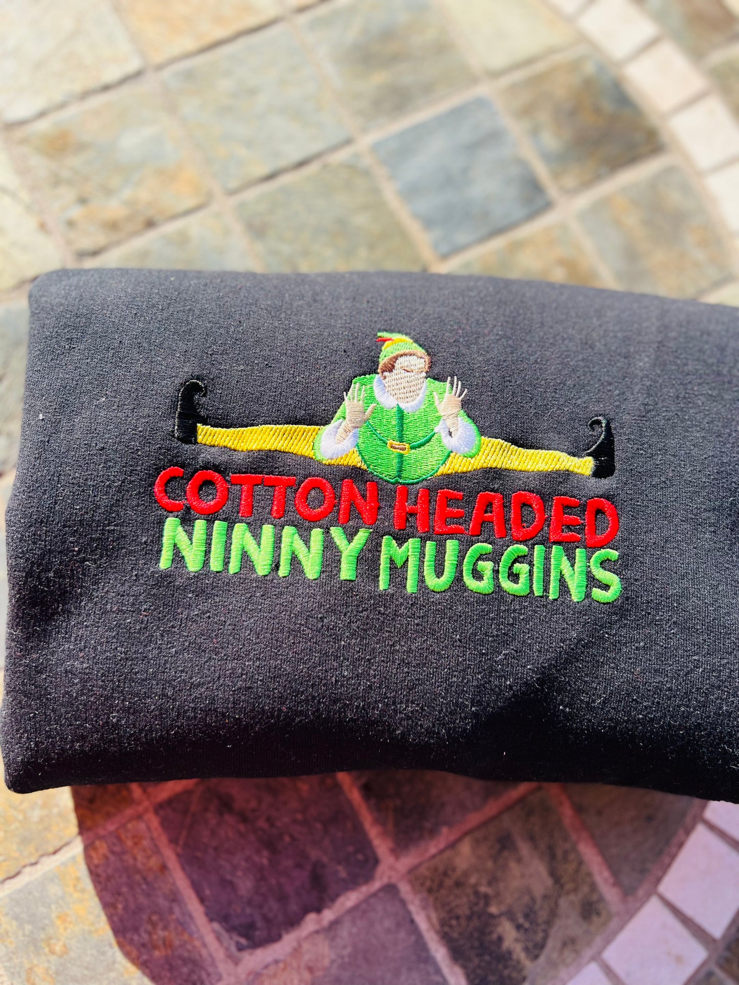 Cotton Headed Ninny Muggins Embroidered Sweatshirt
