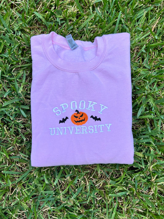Spooky University Embroidered Sweatshirt- Toddler