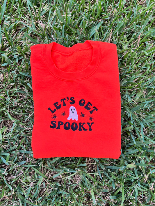 Let's Get Spooky Embroidered Sweatshirt- Toddler