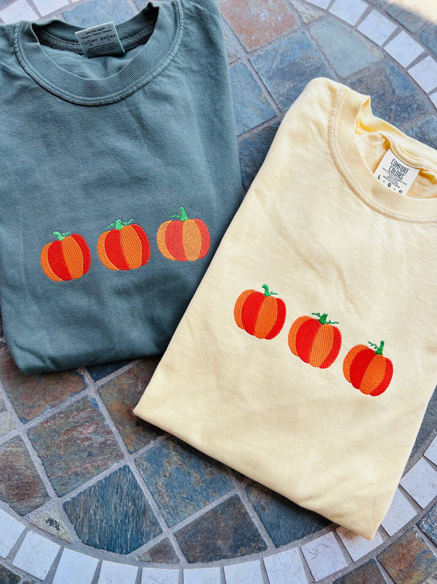 Pretty Pumpkins Embroidered Sweatshirt- Toddler