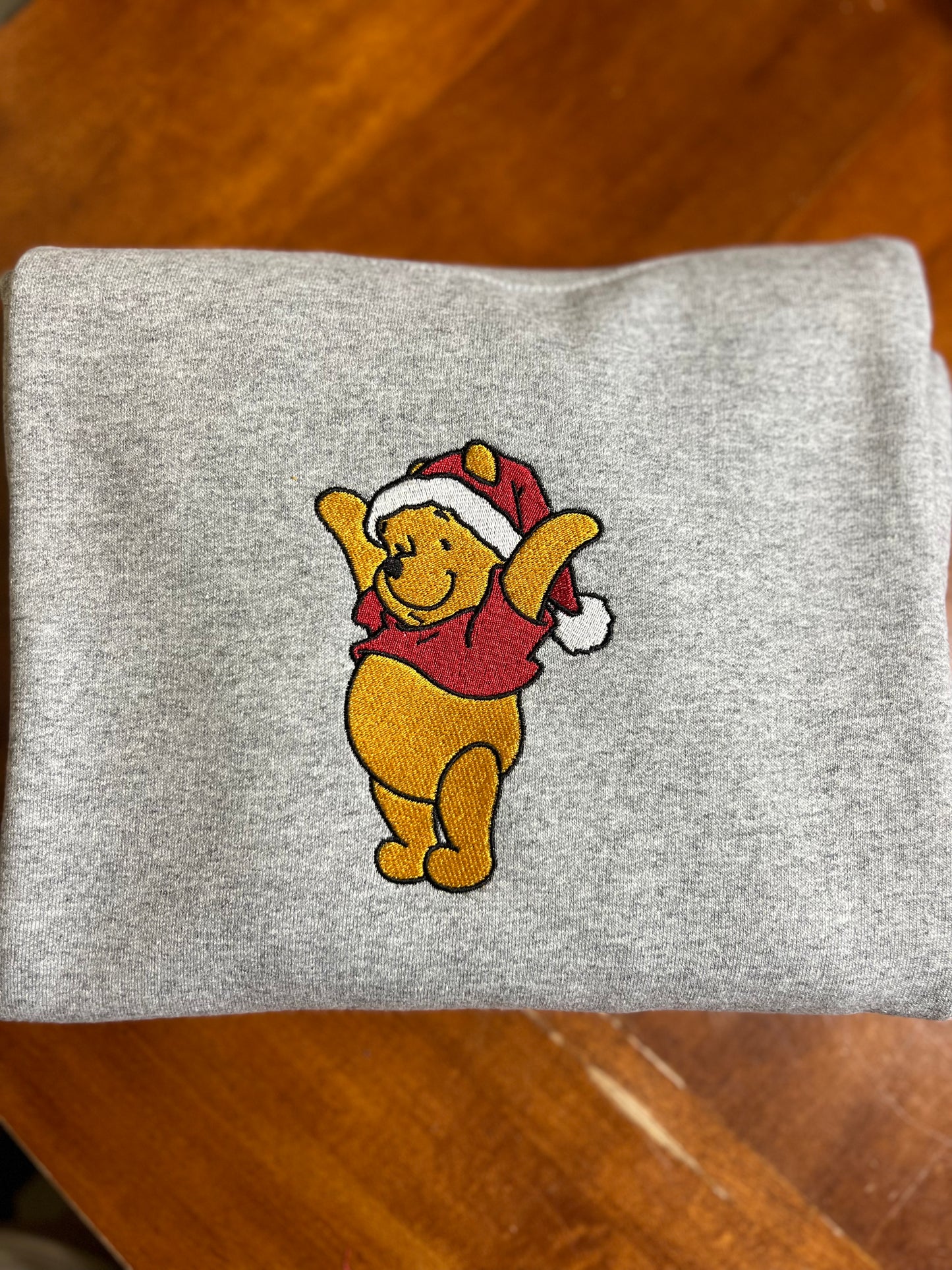 Pooh Christmas Embroidered Sweatshirt