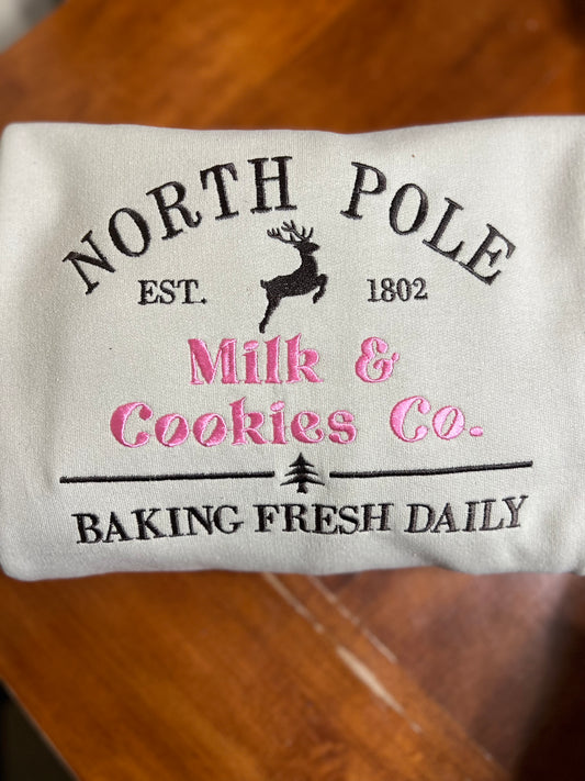 Milk and Cookies Co. Embroidered Sweatshirt
