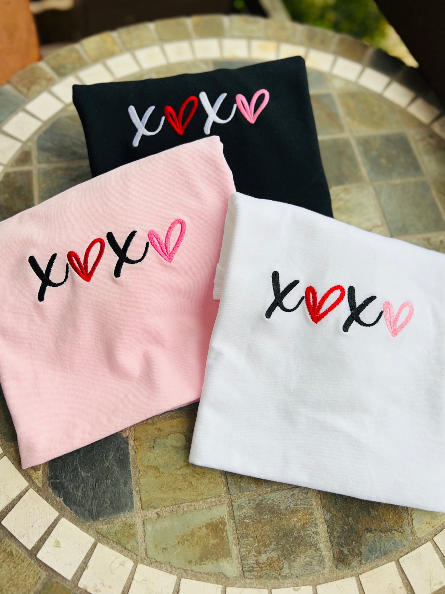 XOXO Embroidered T-Shirt