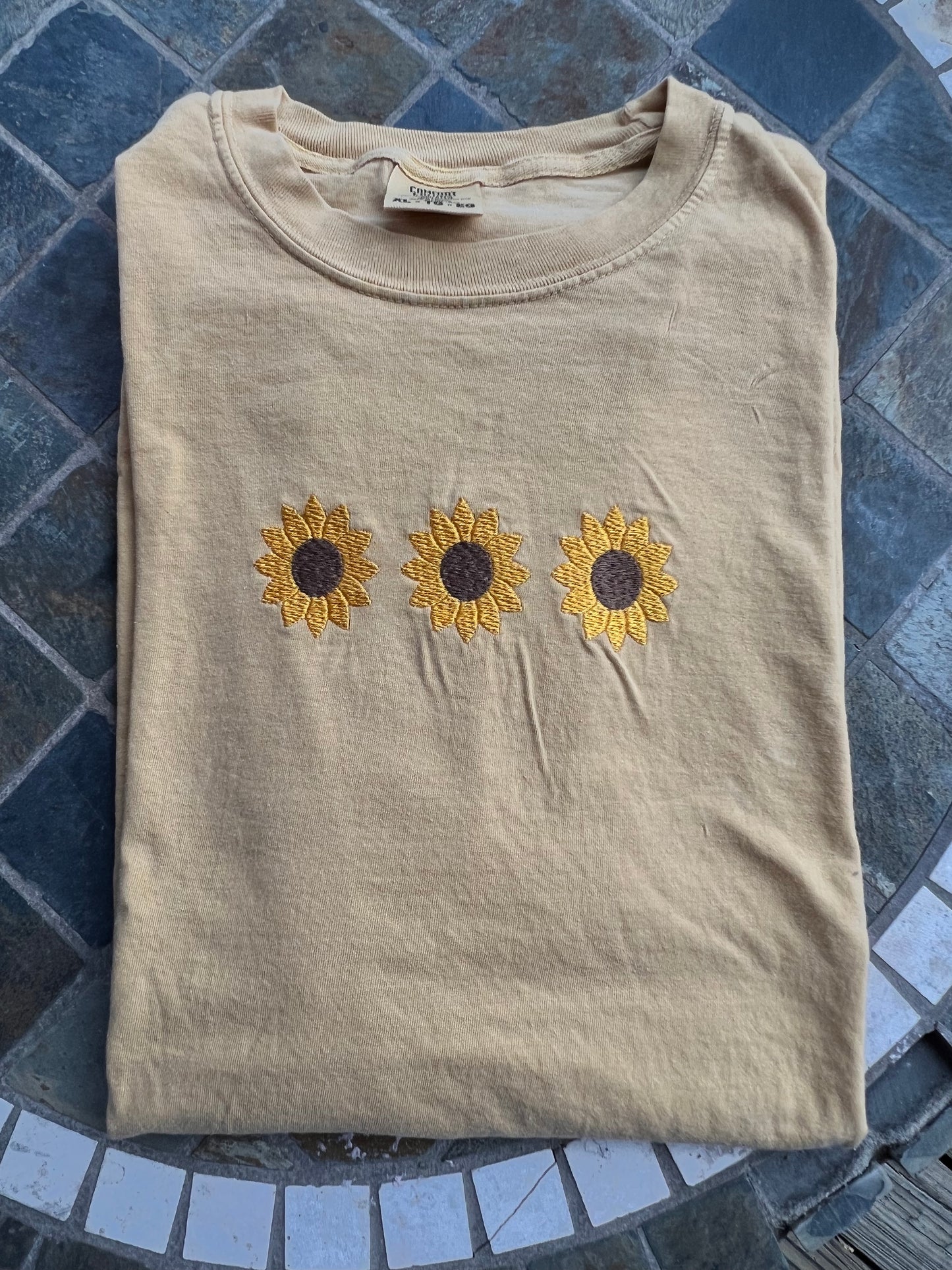 Sunflowers Embroidered T-Shirt
