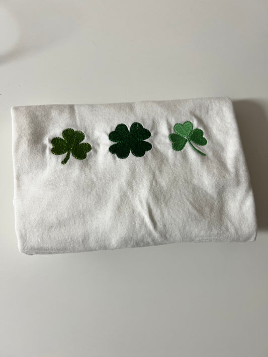 Clovers Embroidered T-Shirt