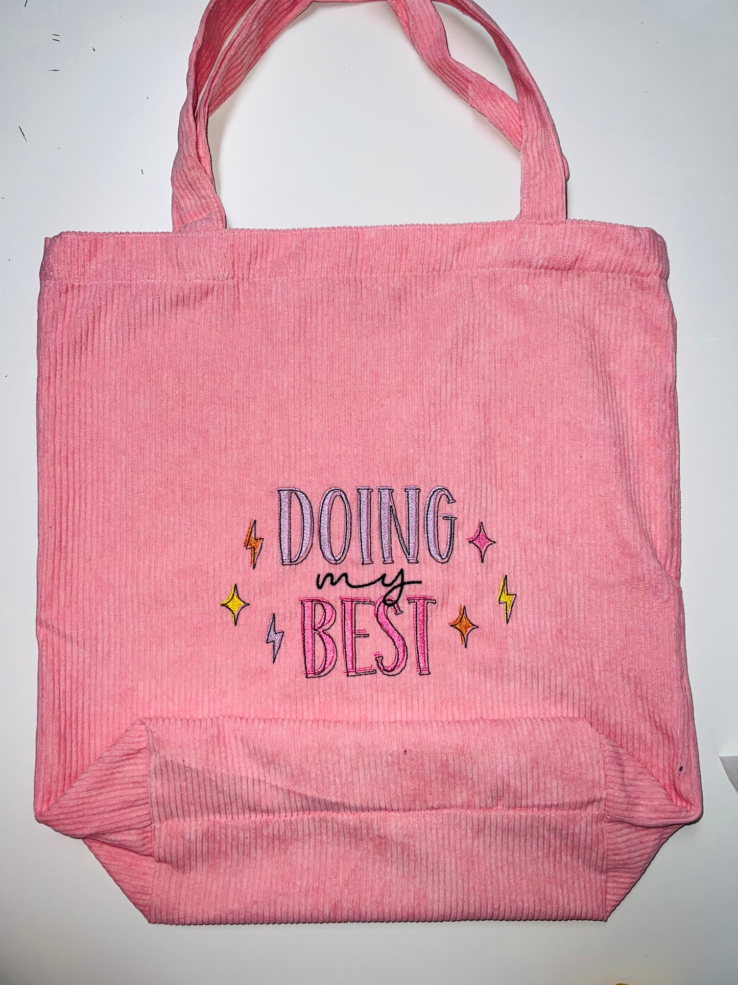 Doing My Best Pink Tote Bag