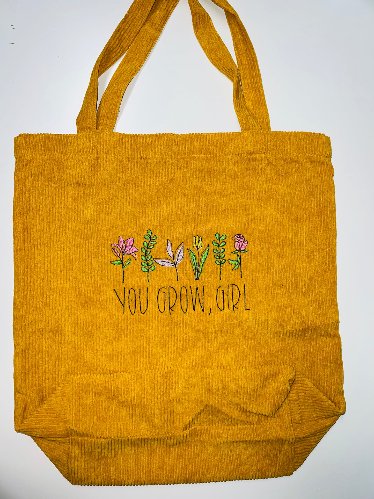 You Grow Girl Mustard Tote Bag